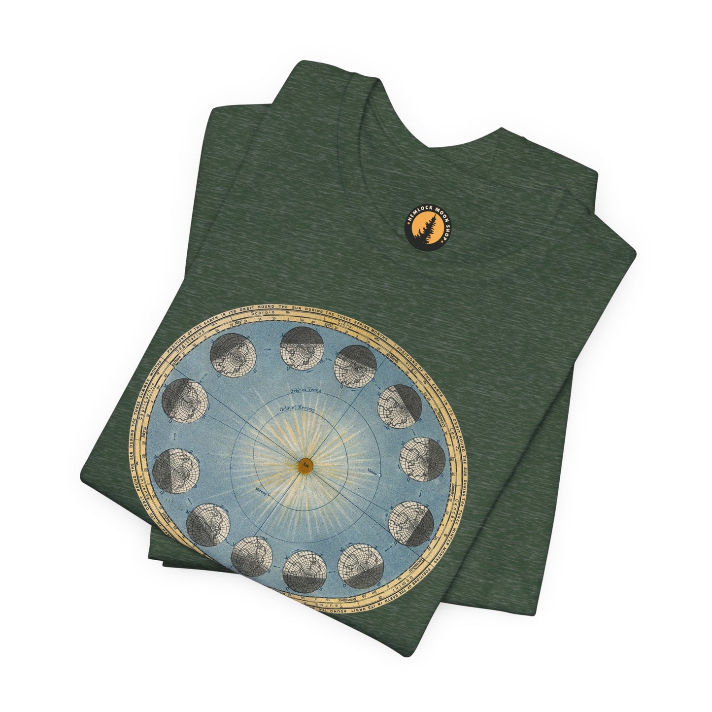 Earth's Orbit Vintage Astronomy Art Tee