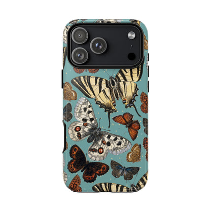 Butterflies Vintage Illustration iPhone Case