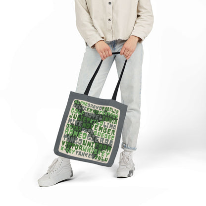 Green Aviation Alphabet Tote Bag (3 sizes)