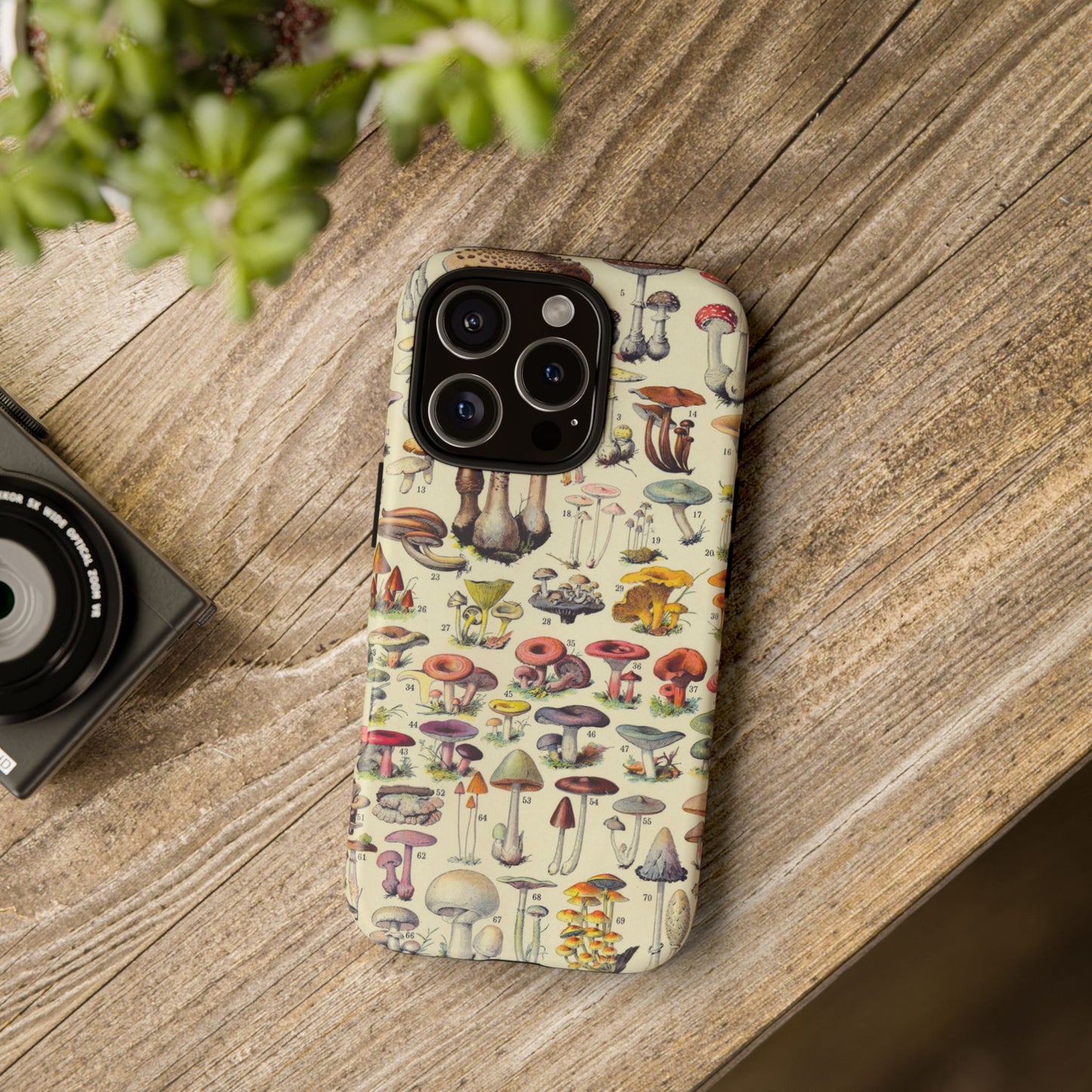 Antique Forager Fungi iPhone Case