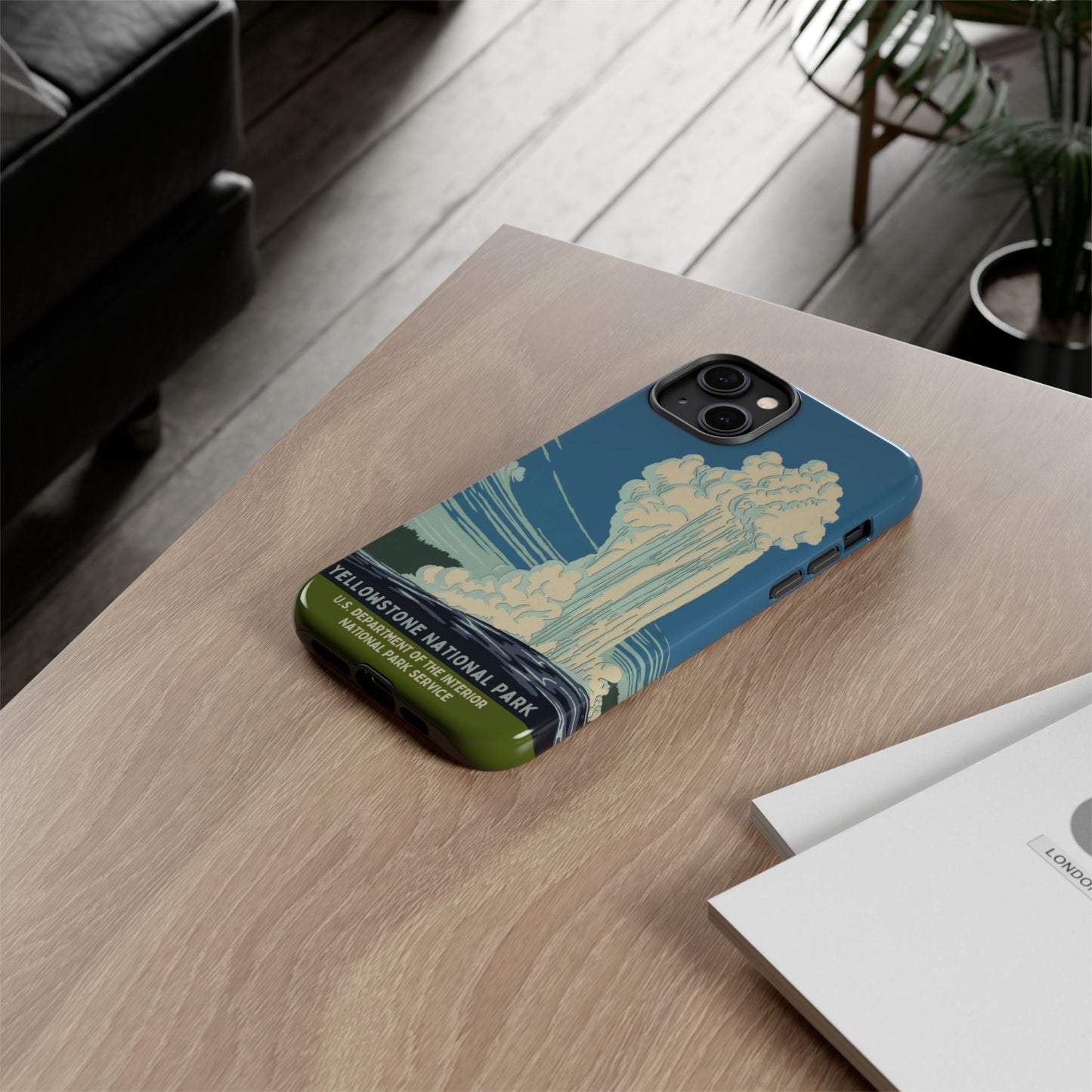 Yellowstone National Park Retro iPhone Case