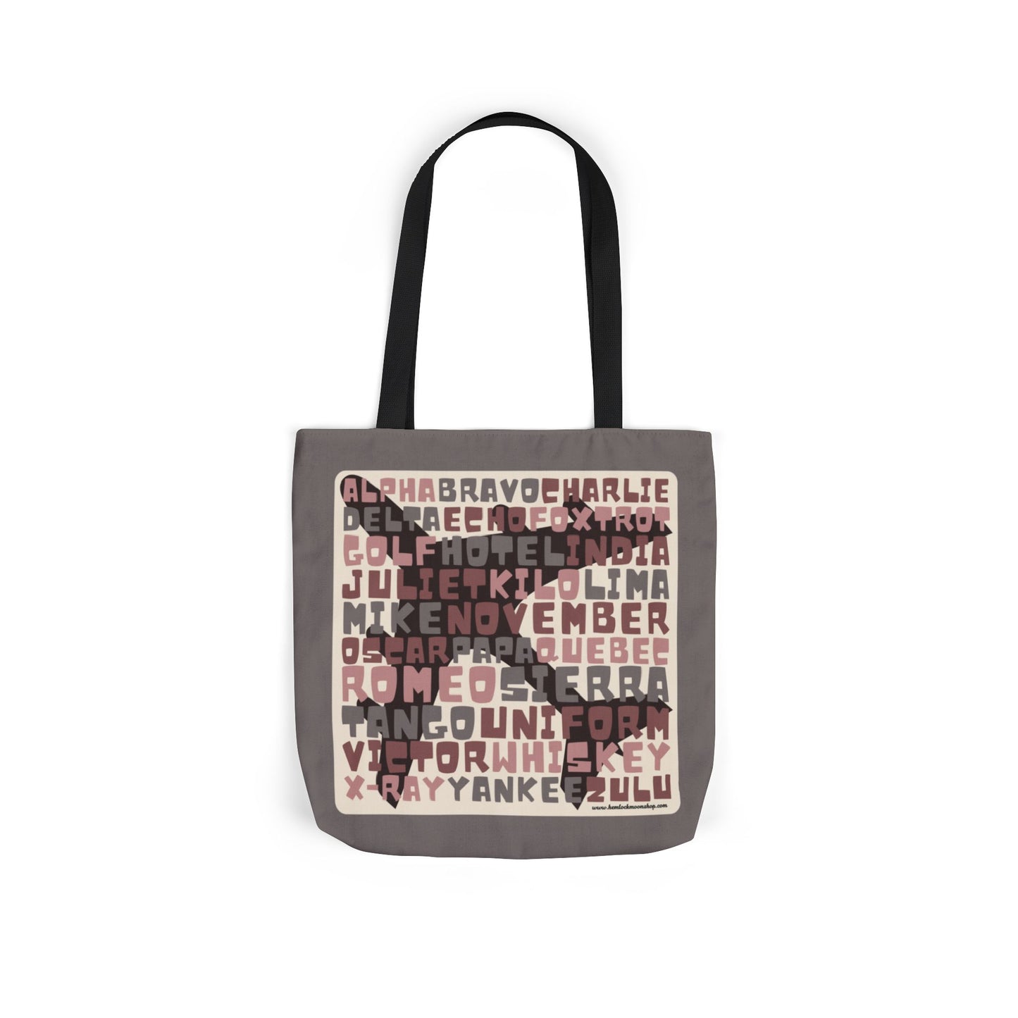 Pink Aviation Alphabet Tote Bag (3 sizes)