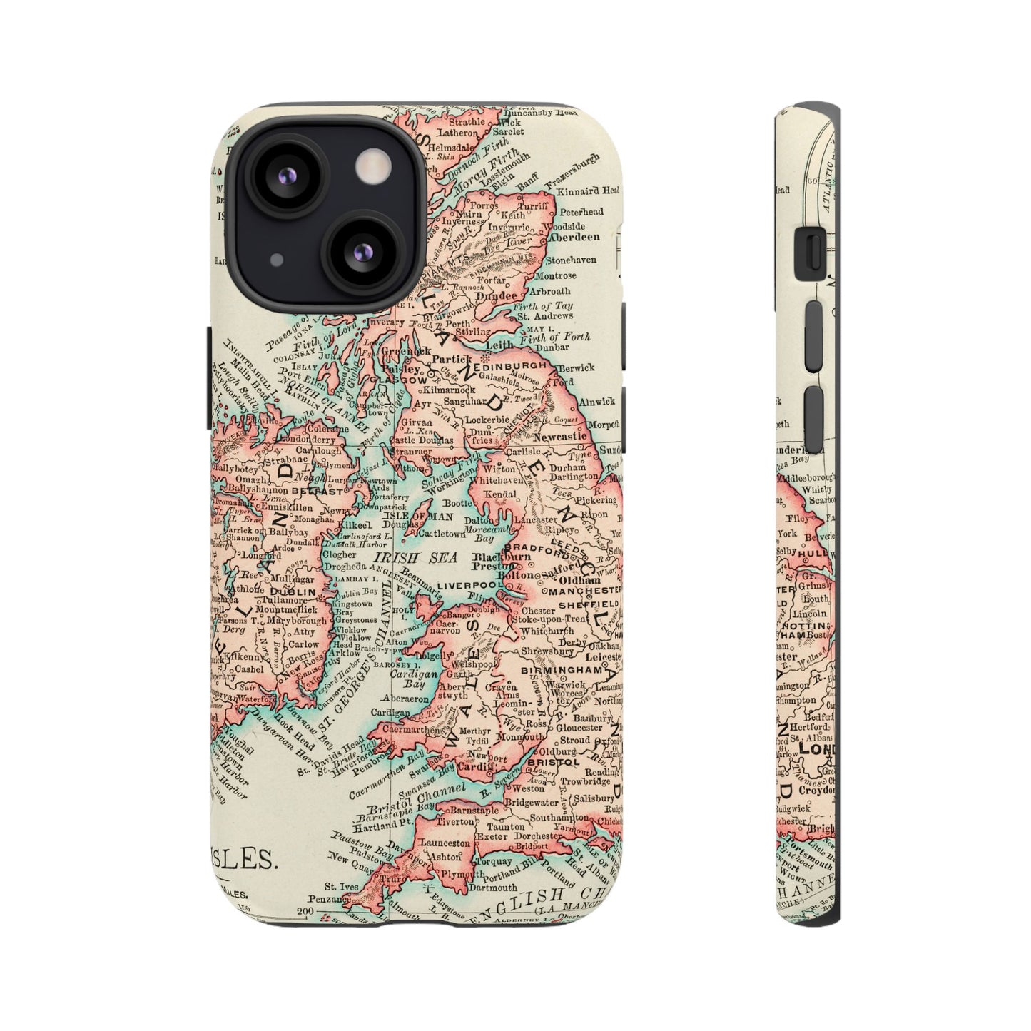British Isles Vintage Map iPhone Case