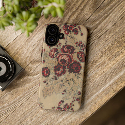 Red Roses Vintage iPhone Case
