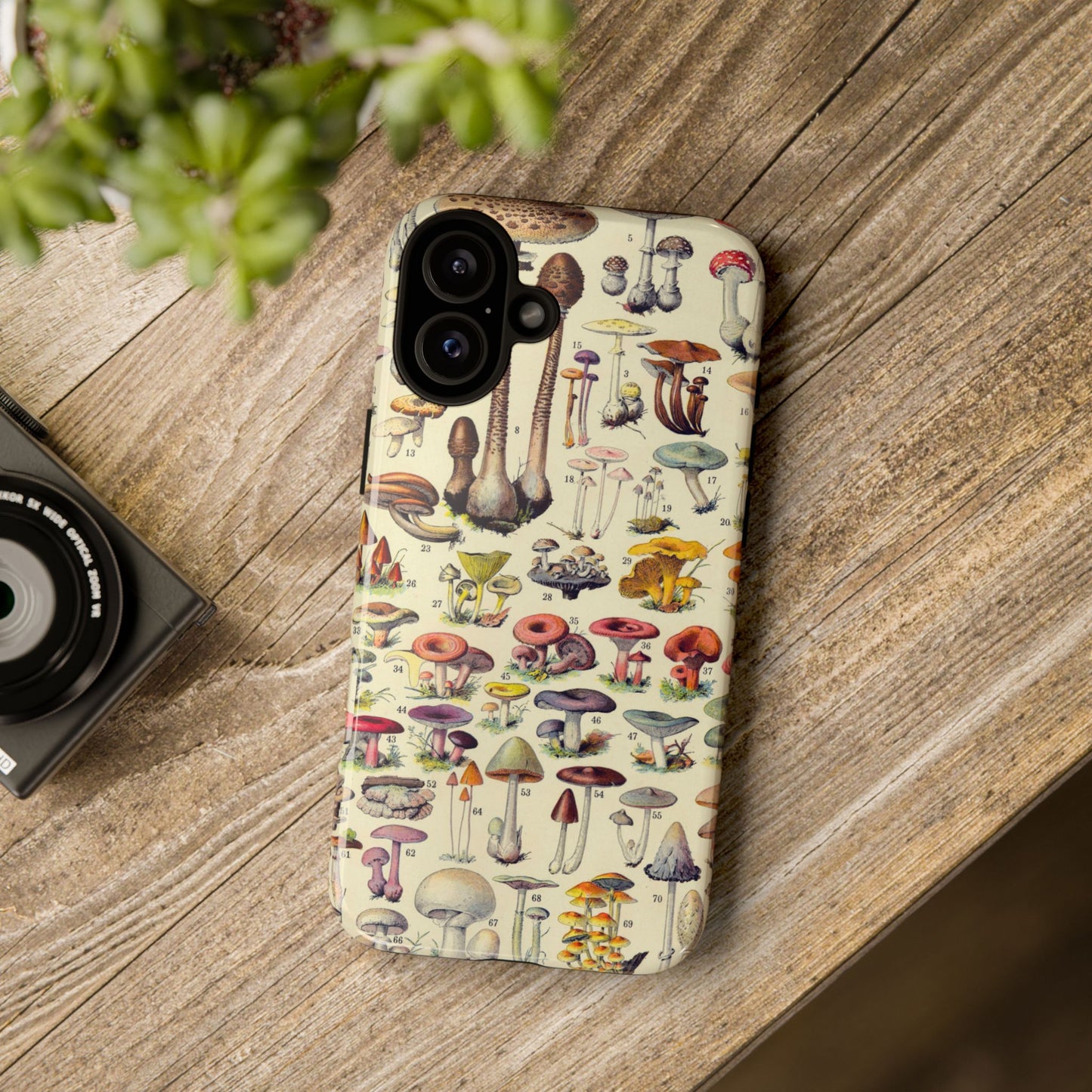 Antique Forager Fungi iPhone Case