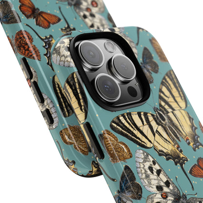 Butterflies Vintage Illustration iPhone Case