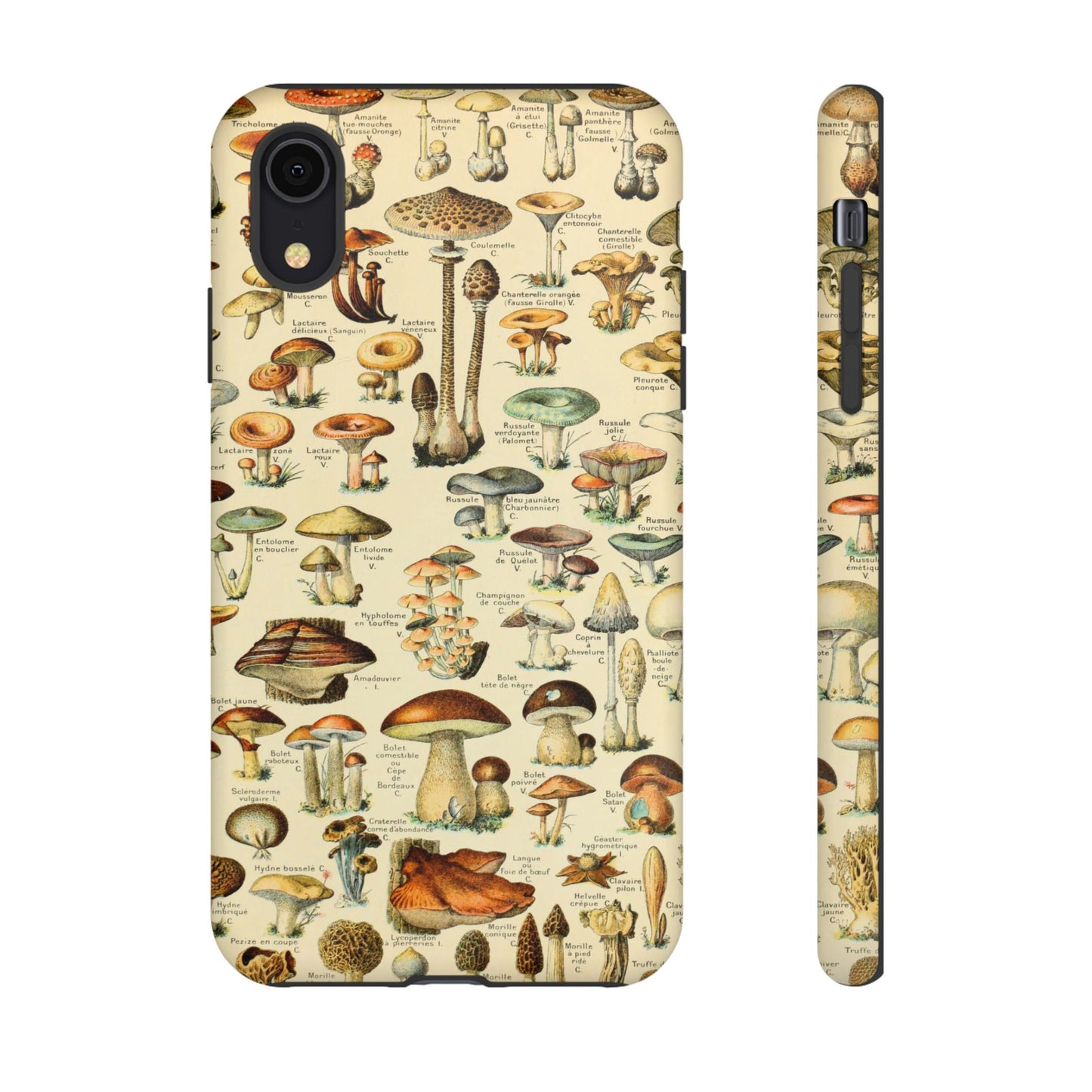 Mushrooms Vintage Field Guide iPhone Case