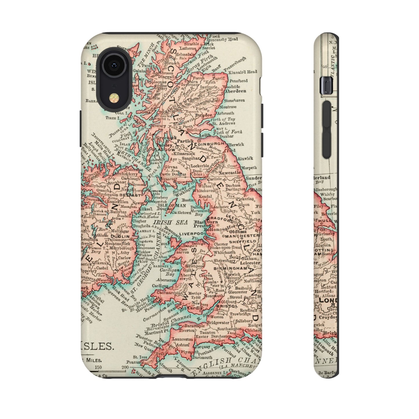 British Isles Vintage Map iPhone Case