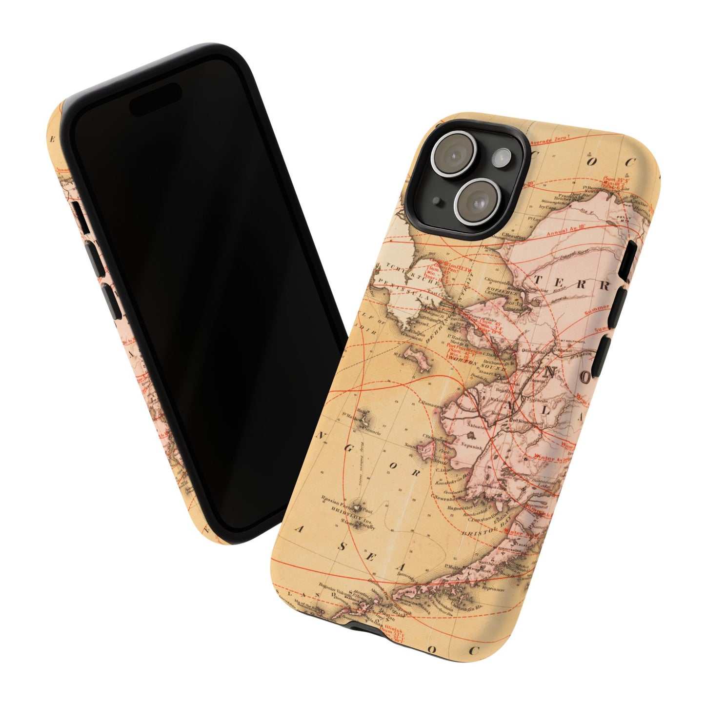 Alaska Territory Antique Map iPhone Case
