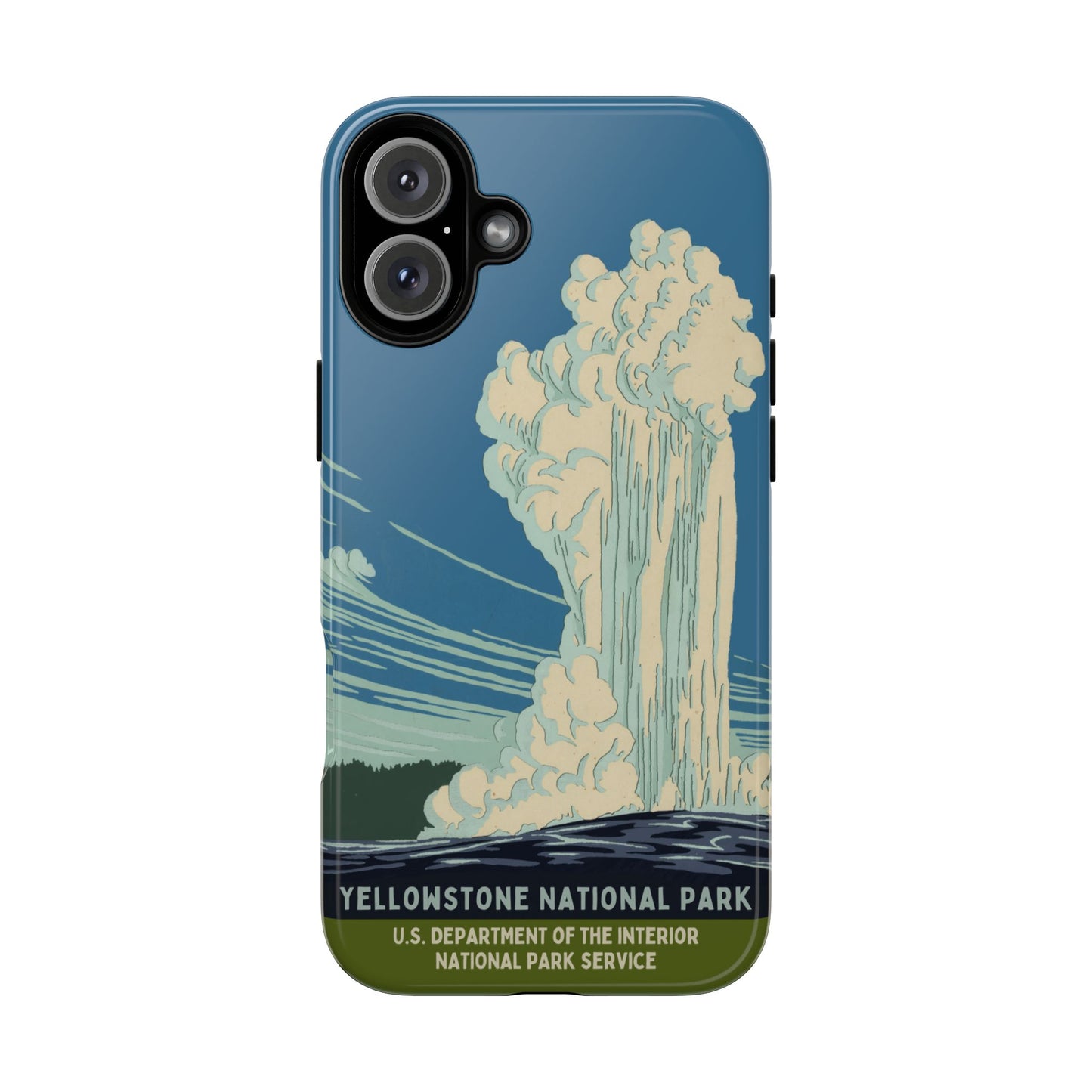 Yellowstone National Park Retro iPhone Case