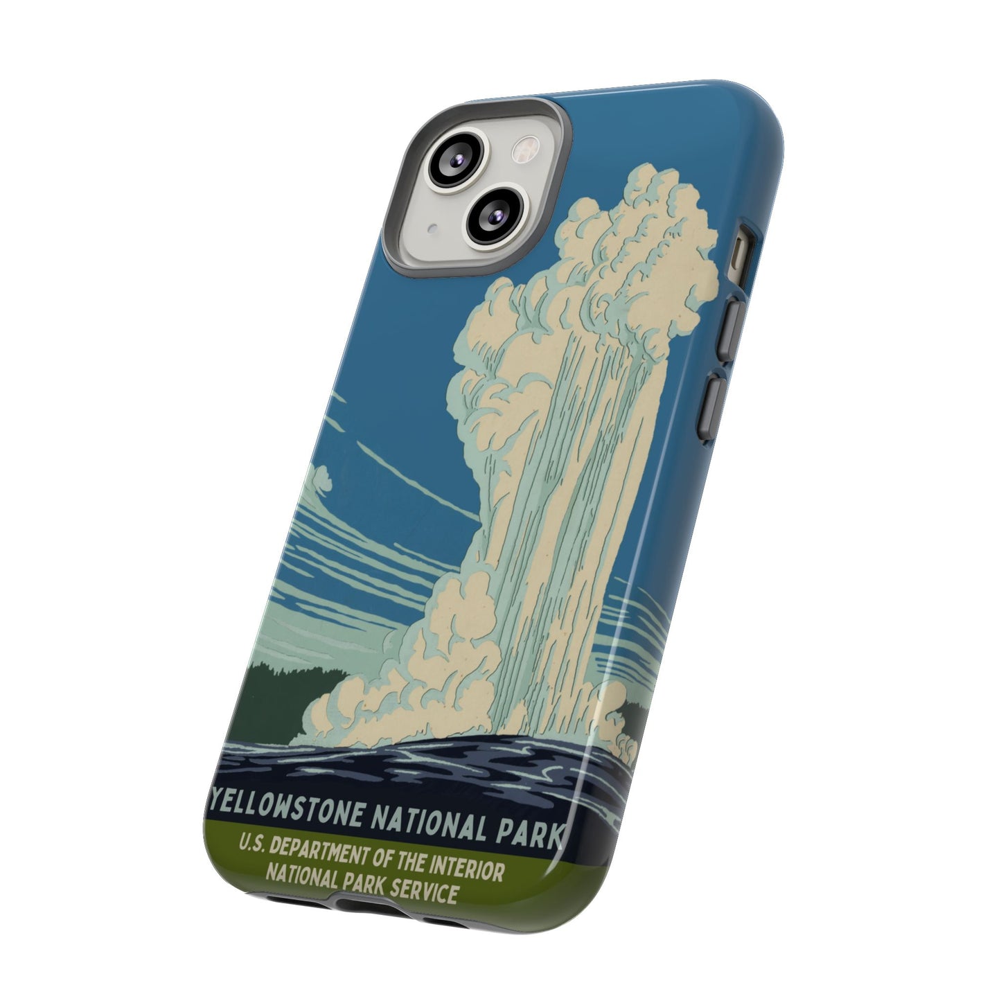 Yellowstone National Park Retro iPhone Case