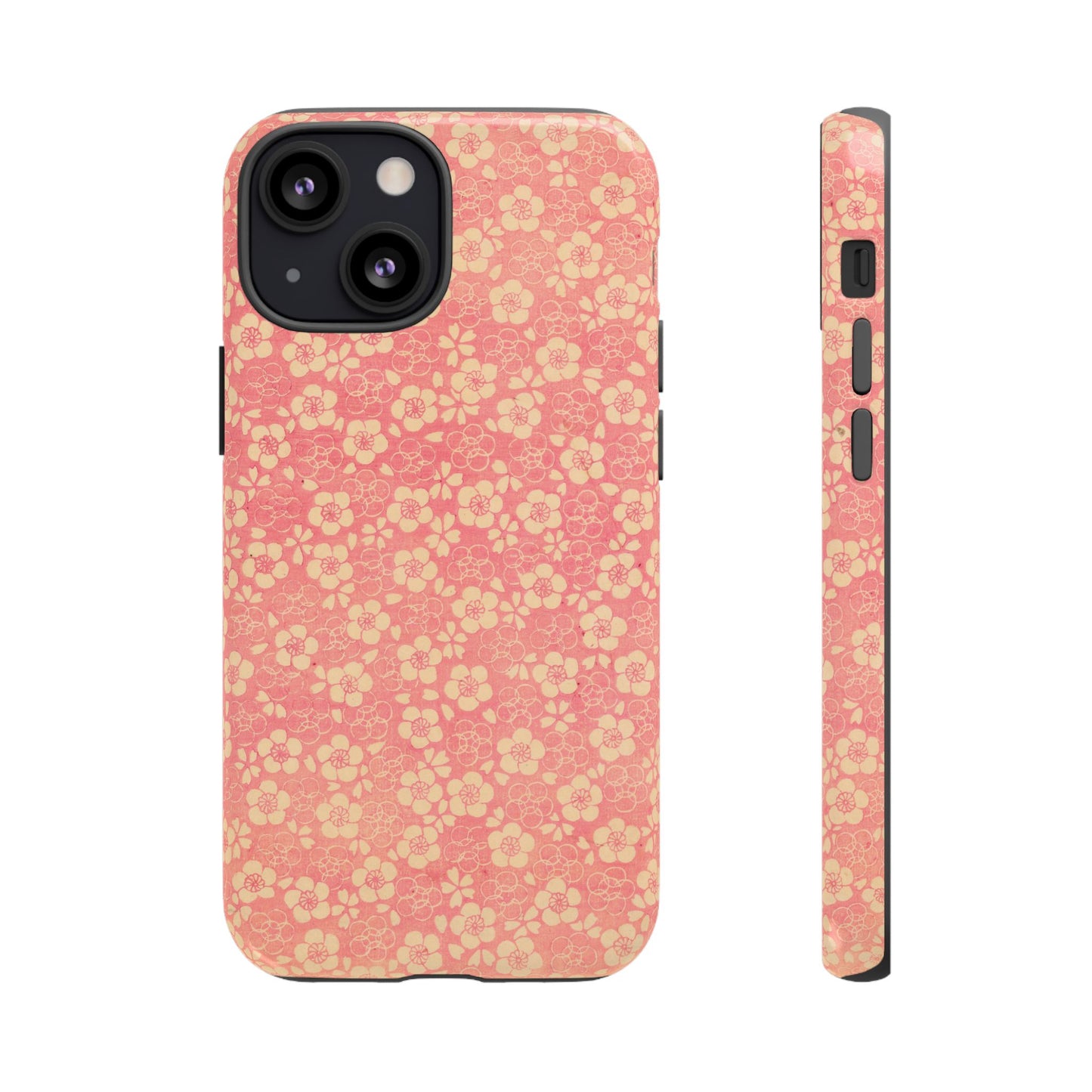 Pink Pattern Scattered Flowers iPhone Case