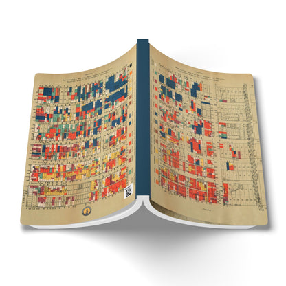 Chicago Nationalities Vintage Map | Softcover Notebook with Inside Maps