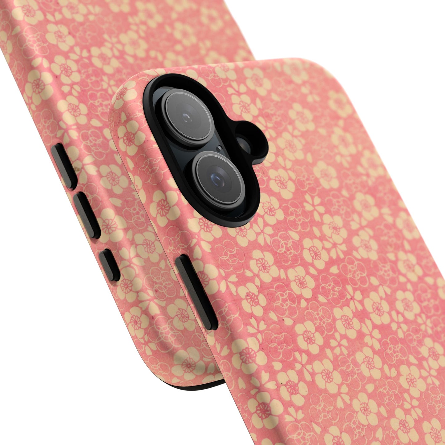 Pink Pattern Scattered Flowers iPhone Case