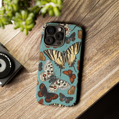 Butterflies Vintage Illustration iPhone Case