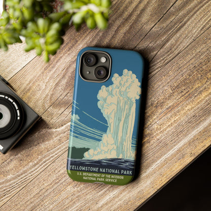 Yellowstone National Park Retro iPhone Case