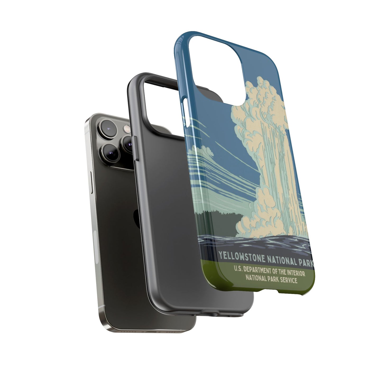 Yellowstone National Park Retro iPhone Case