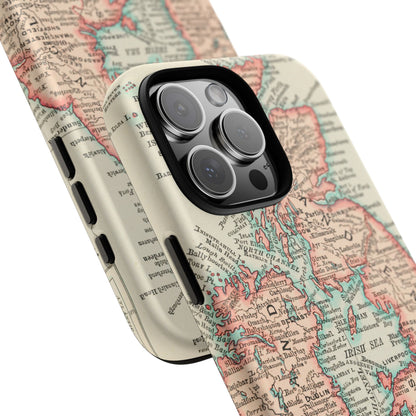 British Isles Vintage Map iPhone Case