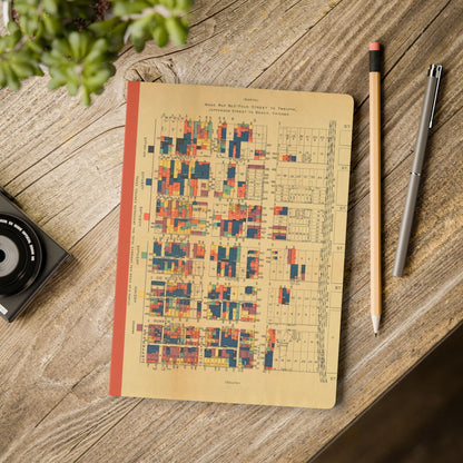 Chicago Vintage Wage Map | Softcover Notebook with Inside Maps