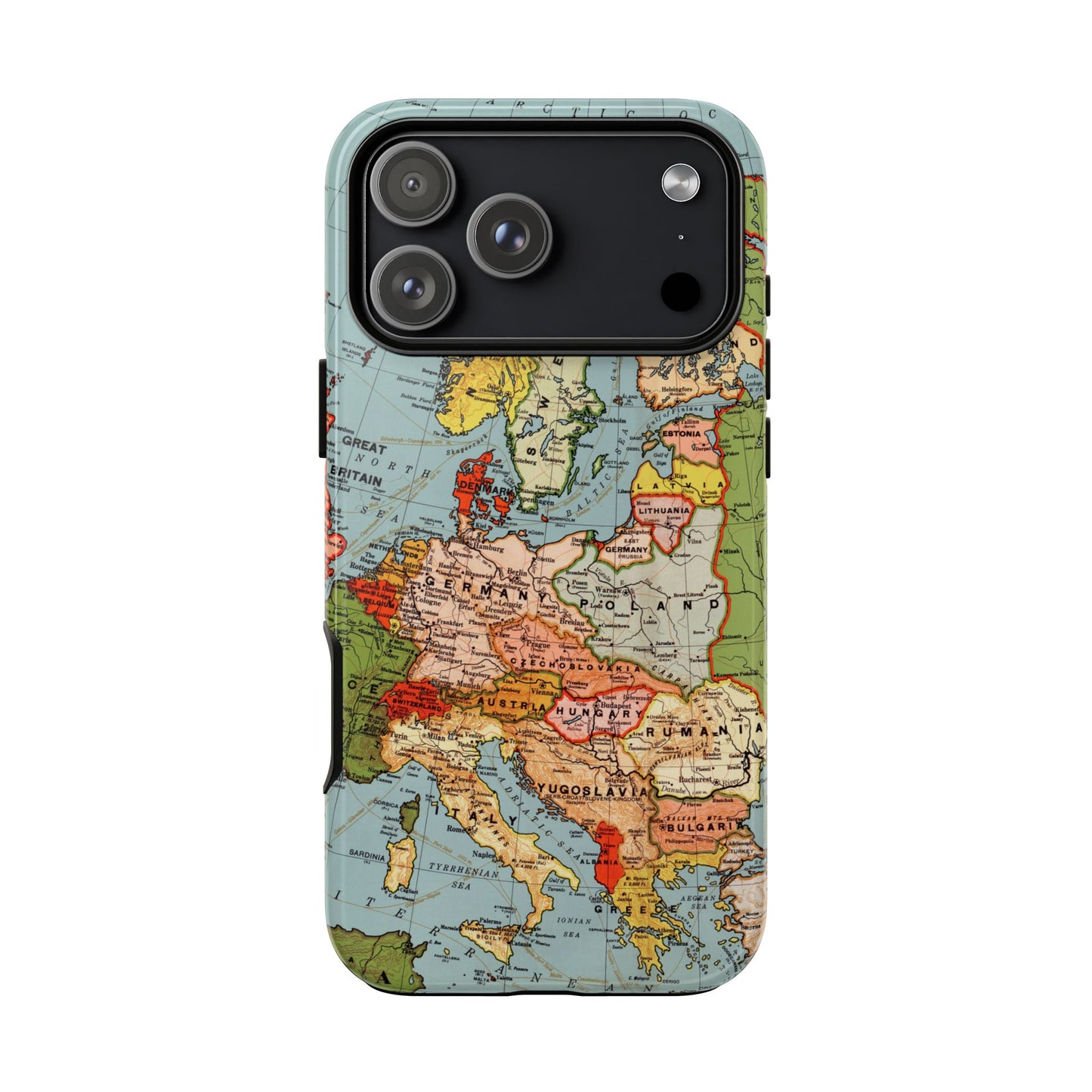 Wanderlust Vintage Map of Europe iPhone Case