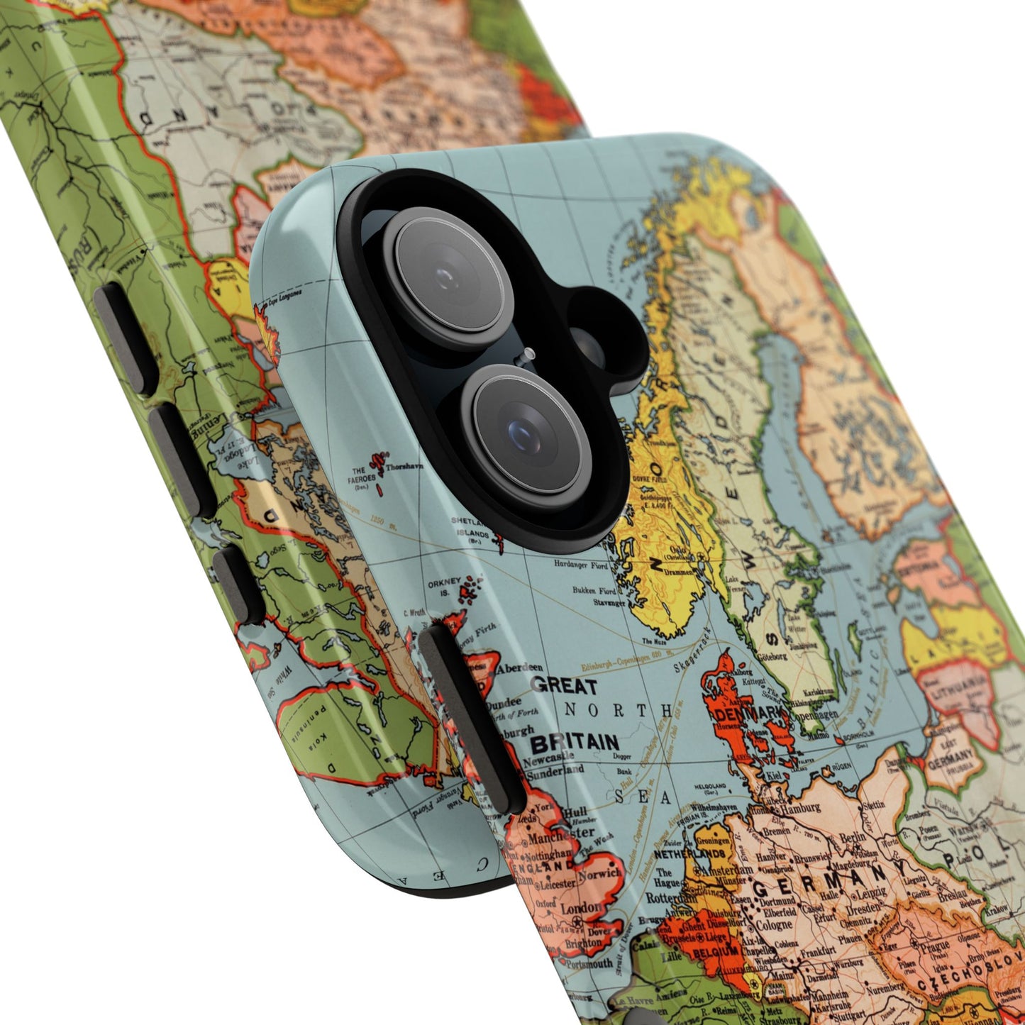Wanderlust Vintage Map of Europe iPhone Case