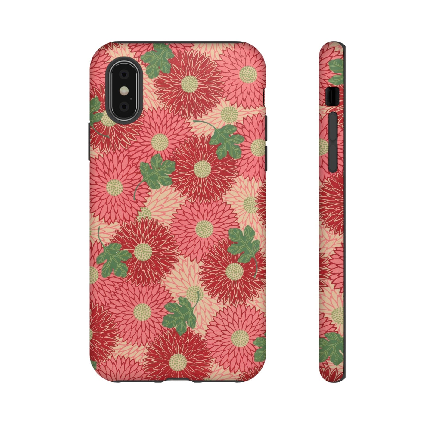 Pink Chrysanthemums Vintage iPhone Case