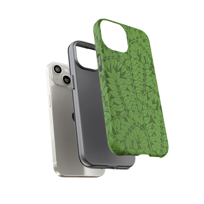 Antique Green Branch Pattern by William Morris iPhone Case