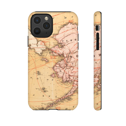 Alaska Territory Antique Map iPhone Case