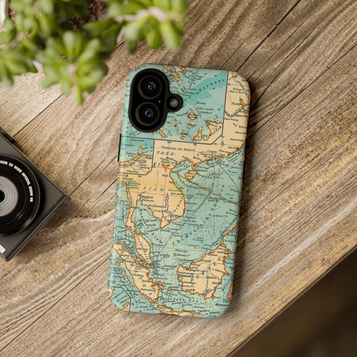 South China Sea Antique Map iPhone Case