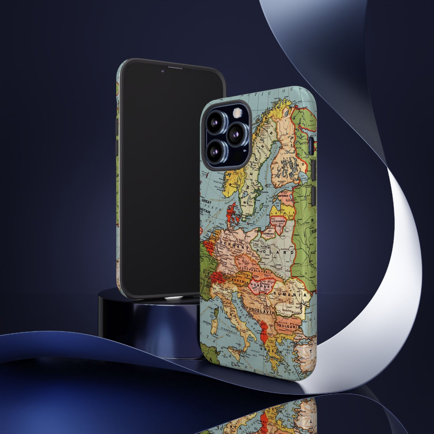 Wanderlust Vintage Map of Europe iPhone Case