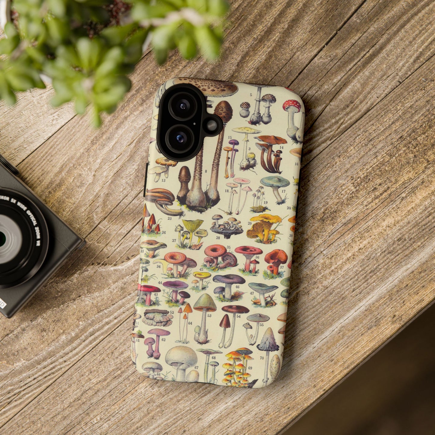 Antique Forager Fungi iPhone Case