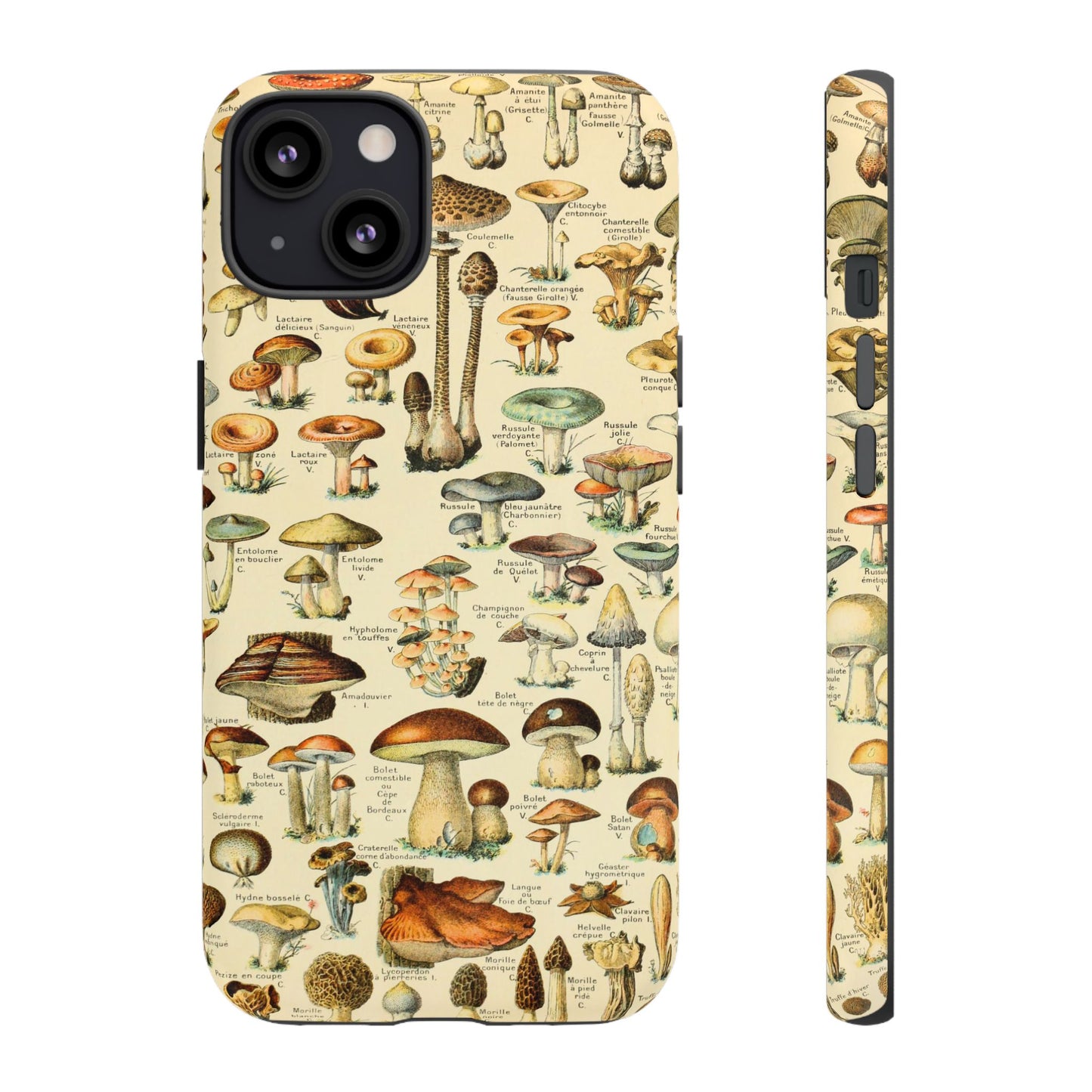 Mushrooms Vintage Field Guide iPhone Case