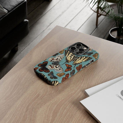 Butterflies Vintage Illustration iPhone Case