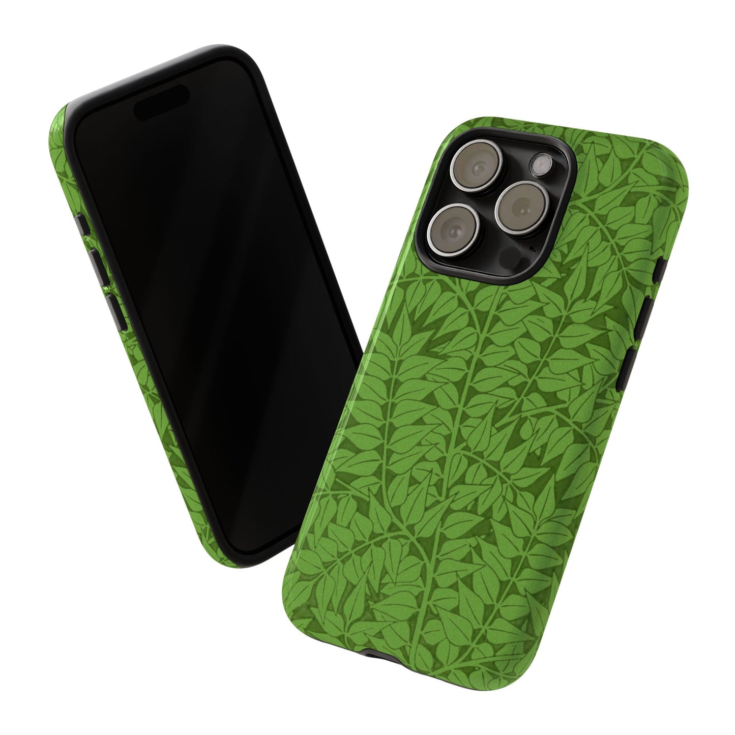 Antique Green Branch Pattern by William Morris iPhone Case