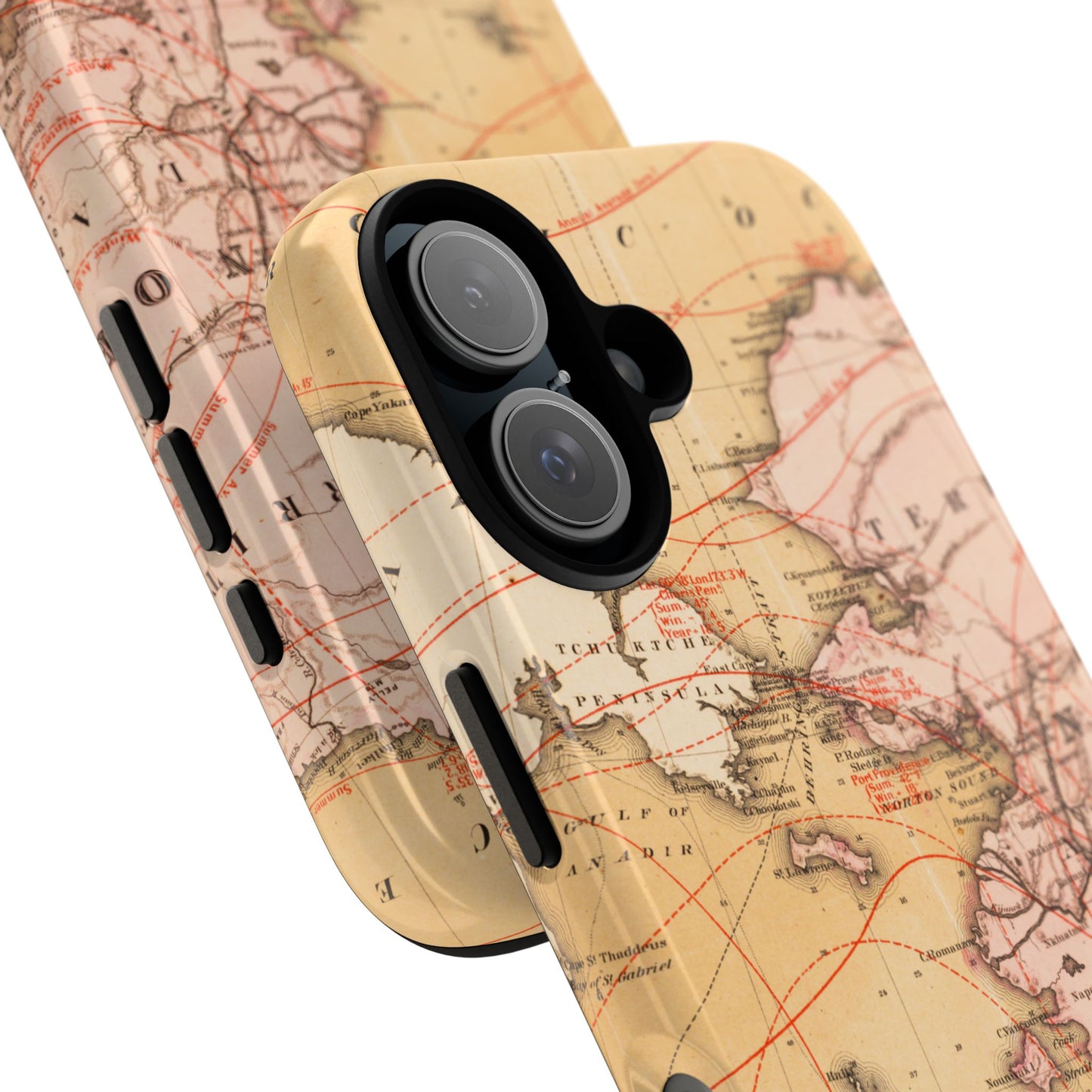 Alaska Territory Antique Map iPhone Case