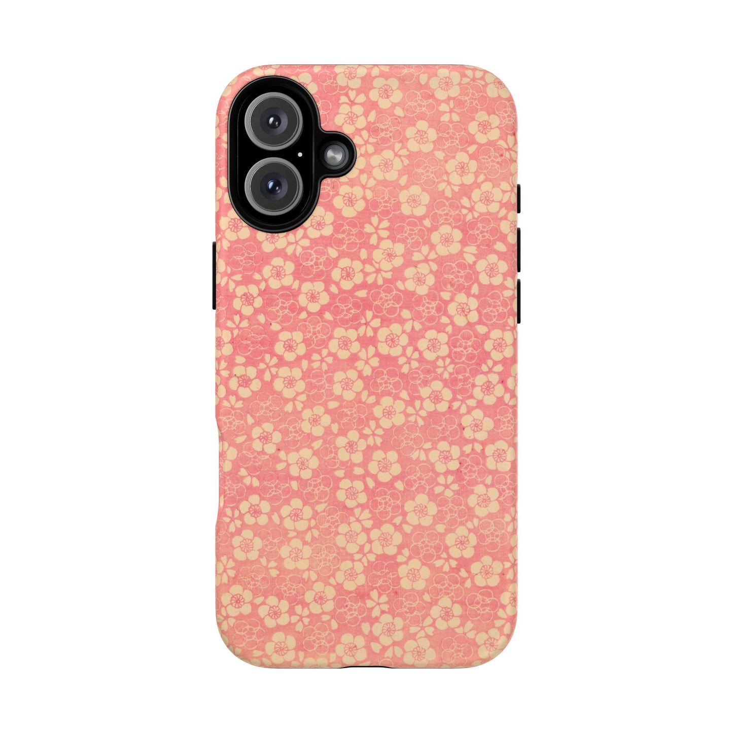 Pink Pattern Scattered Flowers iPhone Case
