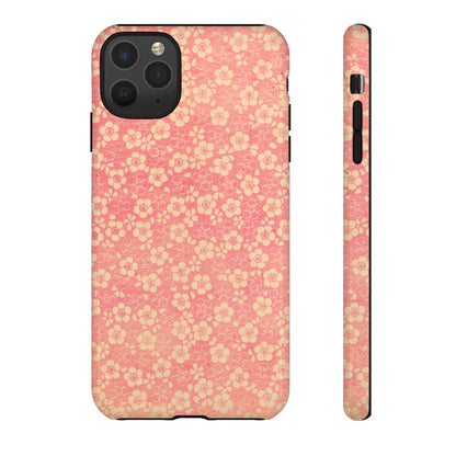 Pink Pattern Scattered Flowers iPhone Case
