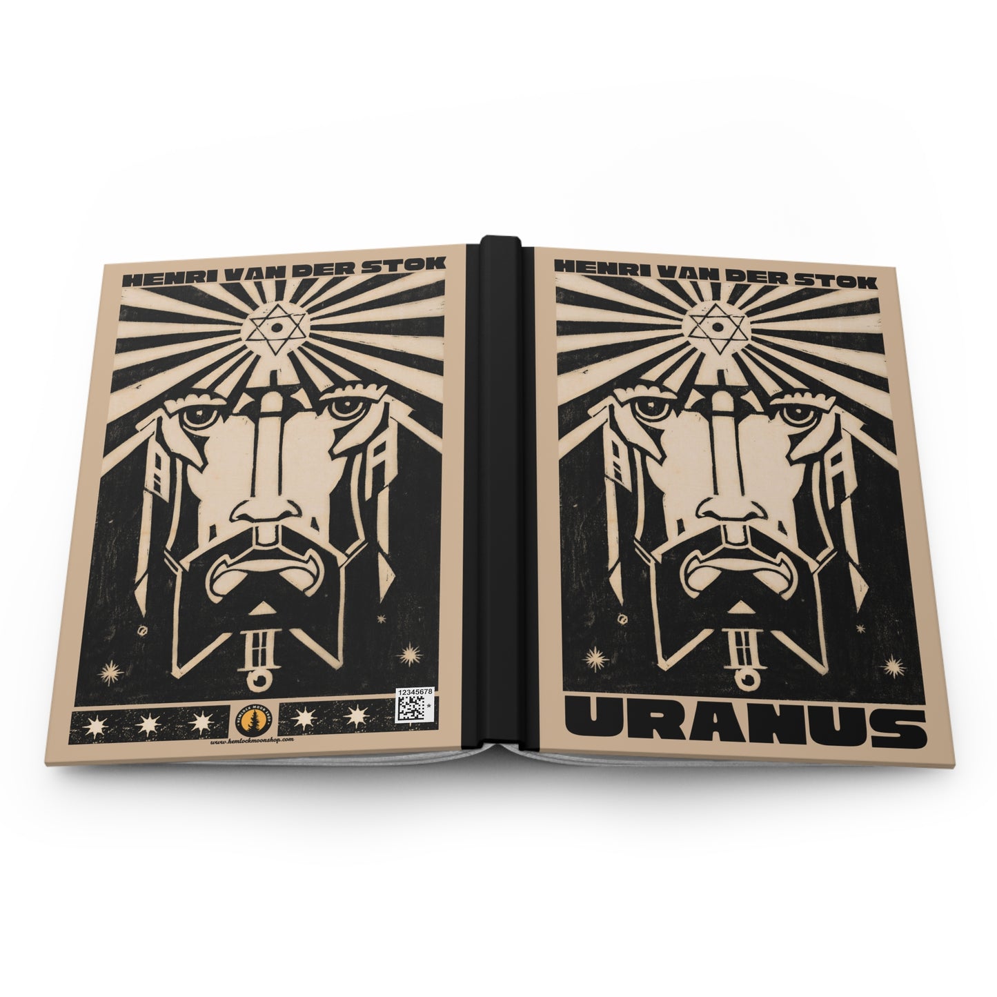 Uranus Hardcover Journal | Henri van der Stok's Planet Masks No. 007