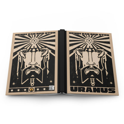 Uranus Hardcover Journal | Henri van der Stok's Planet Masks No. 007