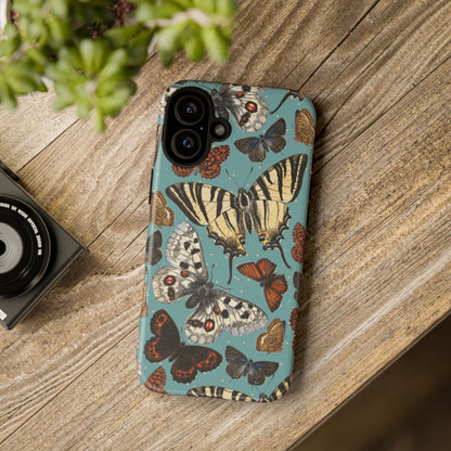 Butterflies Vintage Illustration iPhone Case