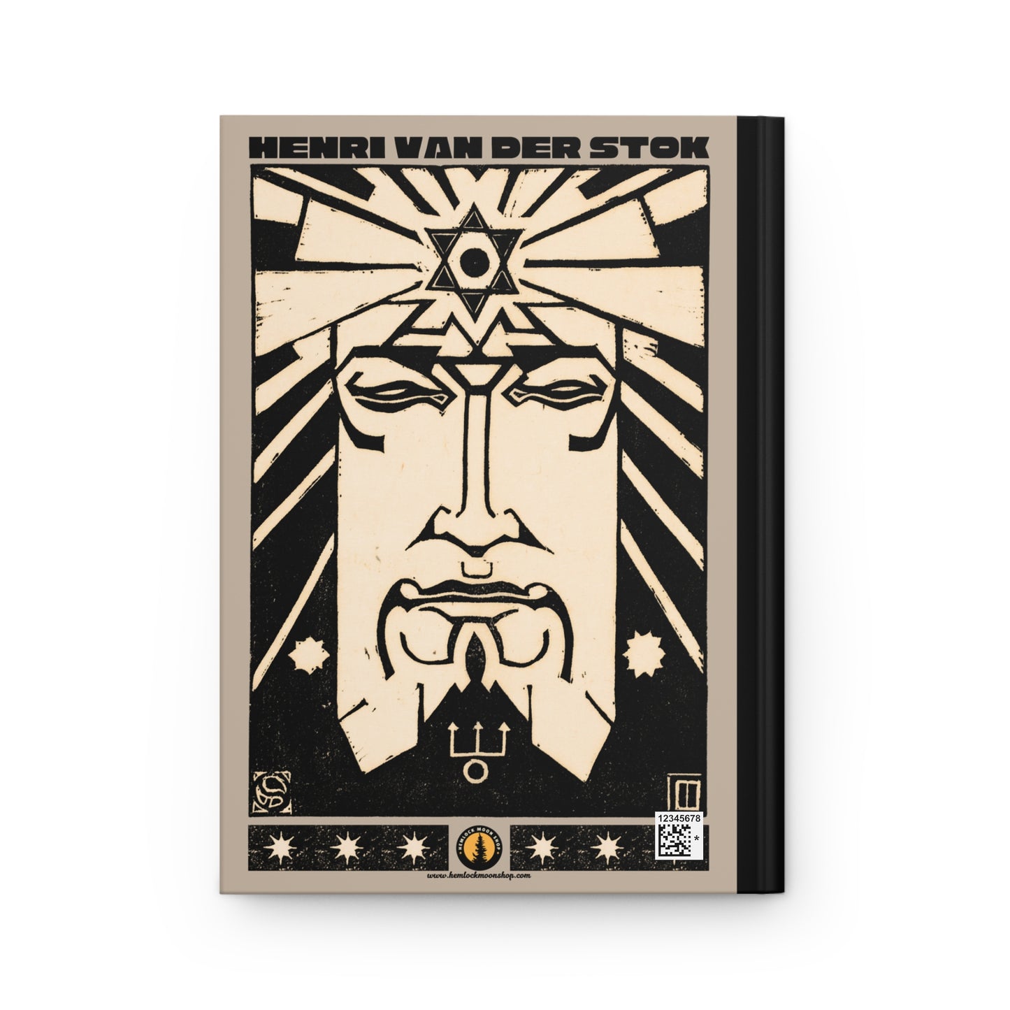 Neptune Hardcover Journal | Henri van der Stok's Planet Masks No. 008