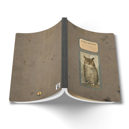 Owl & Moon Vintage Field Notes | Softcover Journal with Inside Illustrations