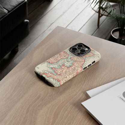 British Isles Vintage Map iPhone Case