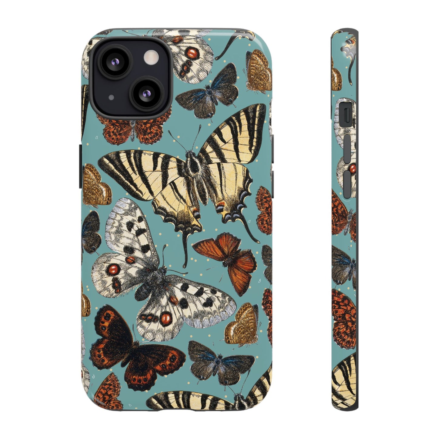 Butterflies Vintage Illustration iPhone Case