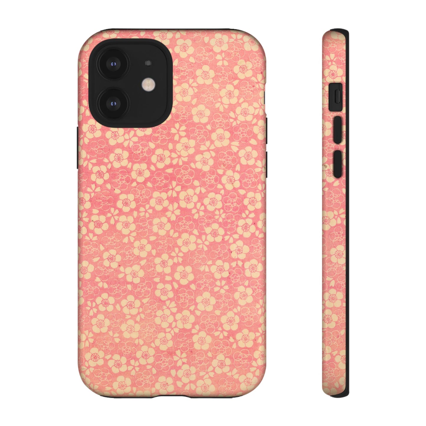 Pink Pattern Scattered Flowers iPhone Case