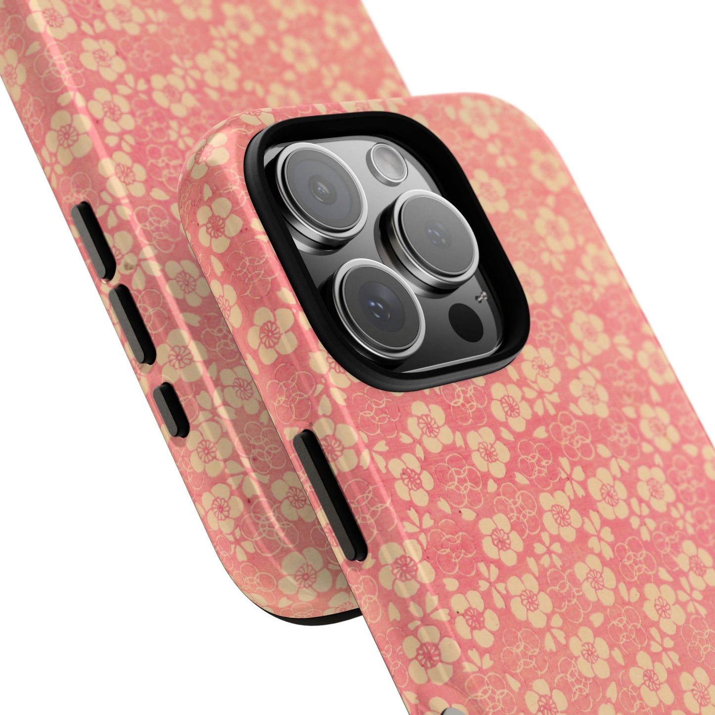 Pink Pattern Scattered Flowers iPhone Case
