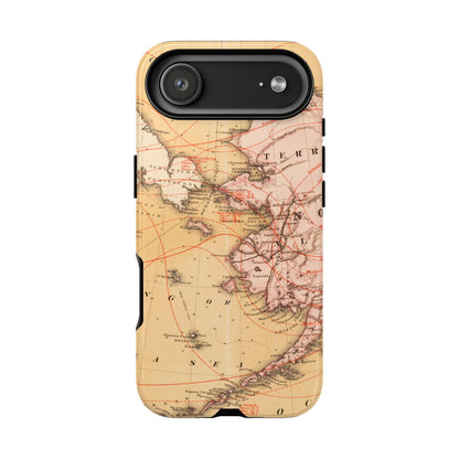 Alaska Territory Antique Map iPhone Case