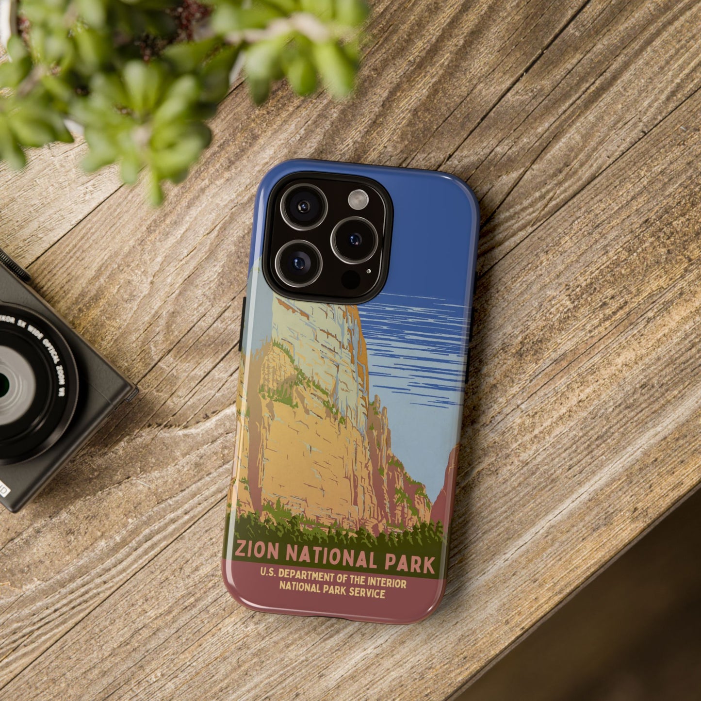 Zion National Park Retro iPhone Case