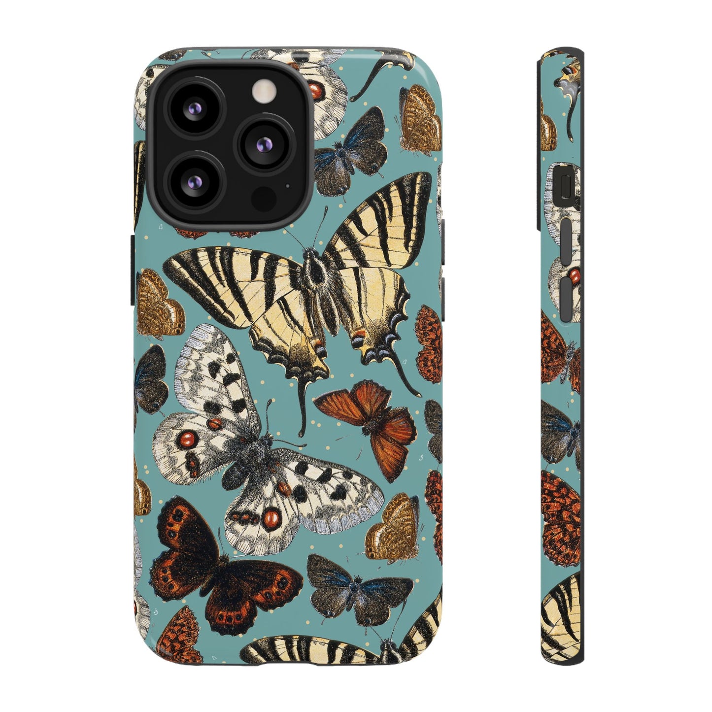 Butterflies Vintage Illustration iPhone Case