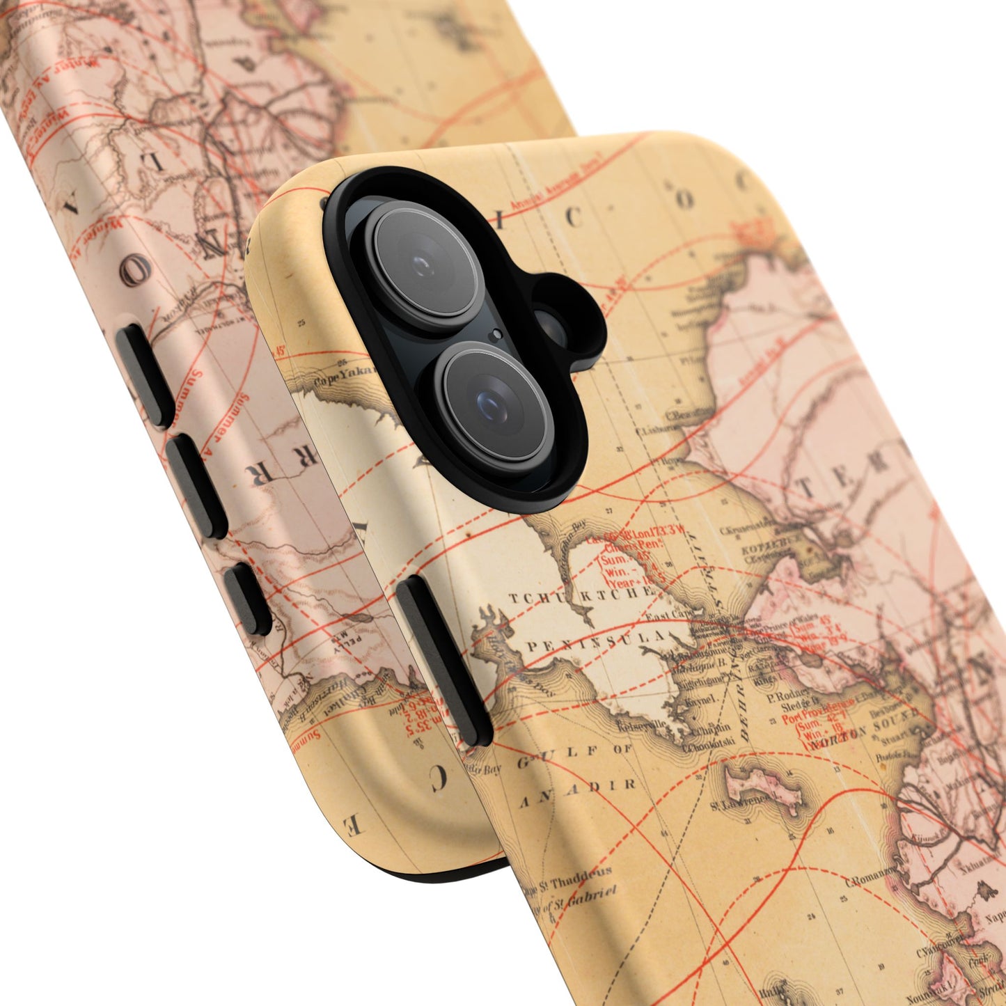 Alaska Territory Antique Map iPhone Case